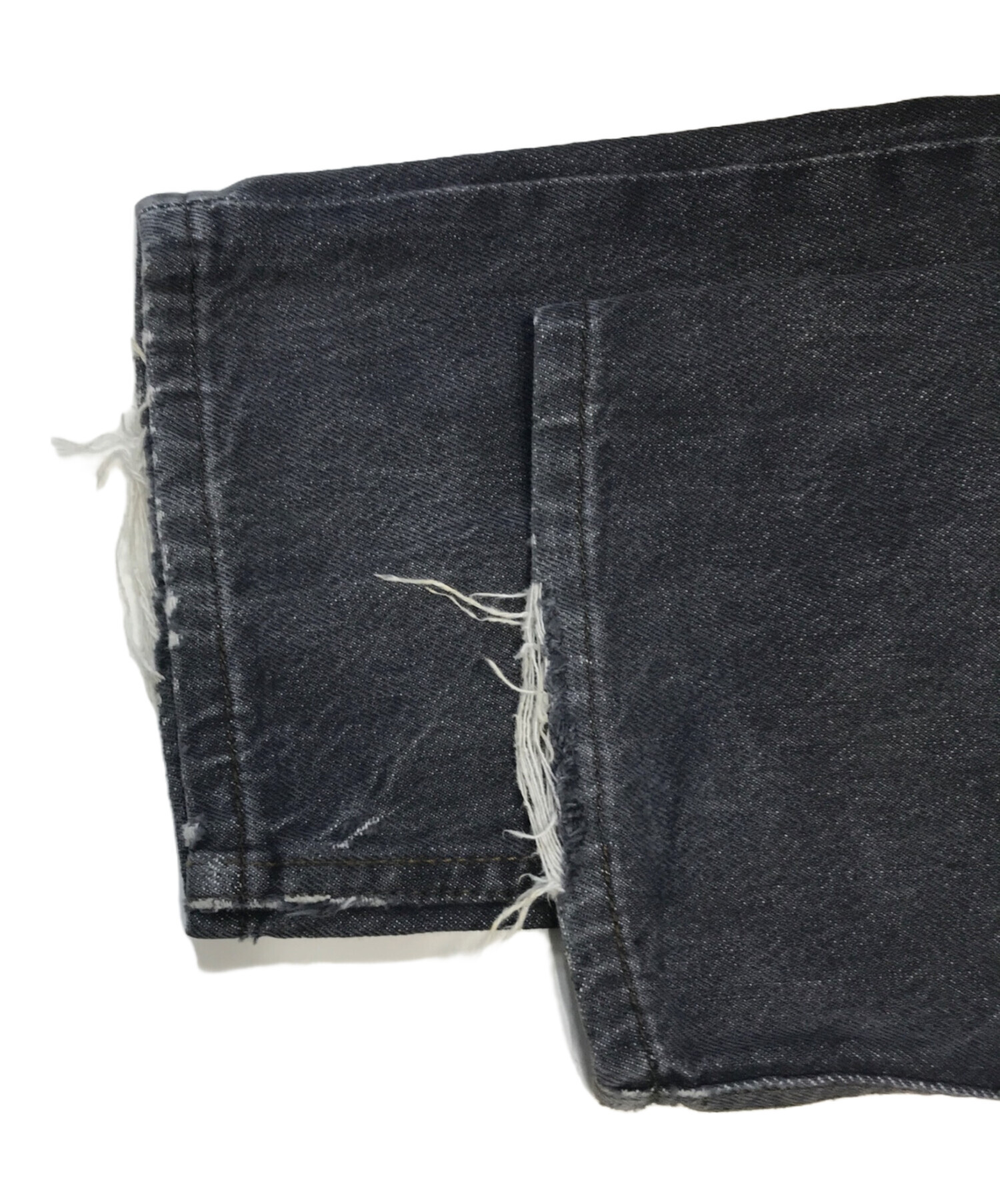 中古・古着通販】LEVI'S (リーバイス) 501先染めブラック デニムパンツ