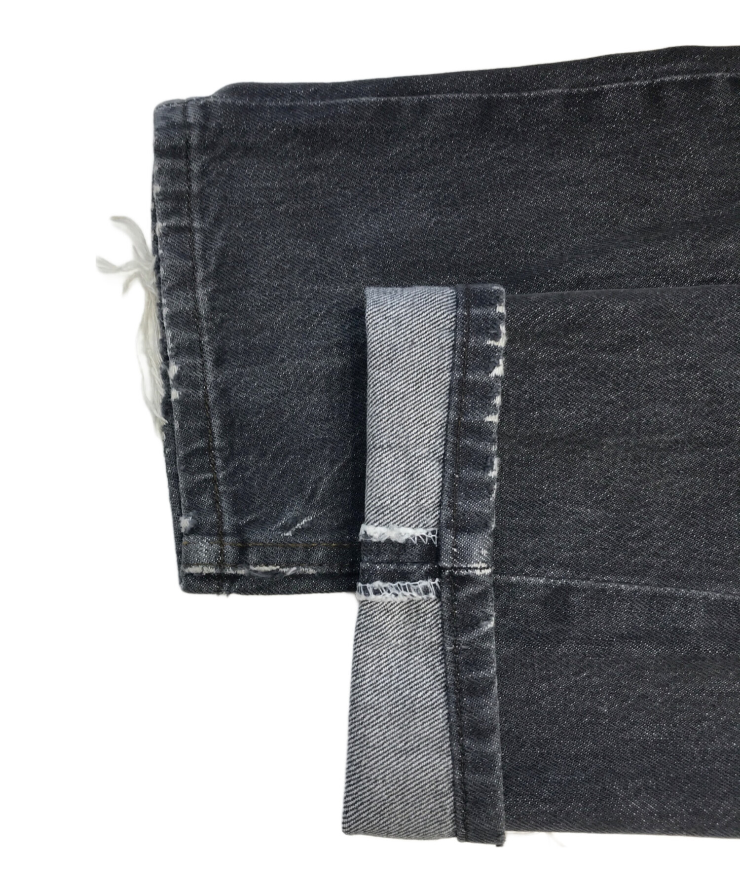 中古・古着通販】LEVI'S (リーバイス) 501先染めブラック デニムパンツ