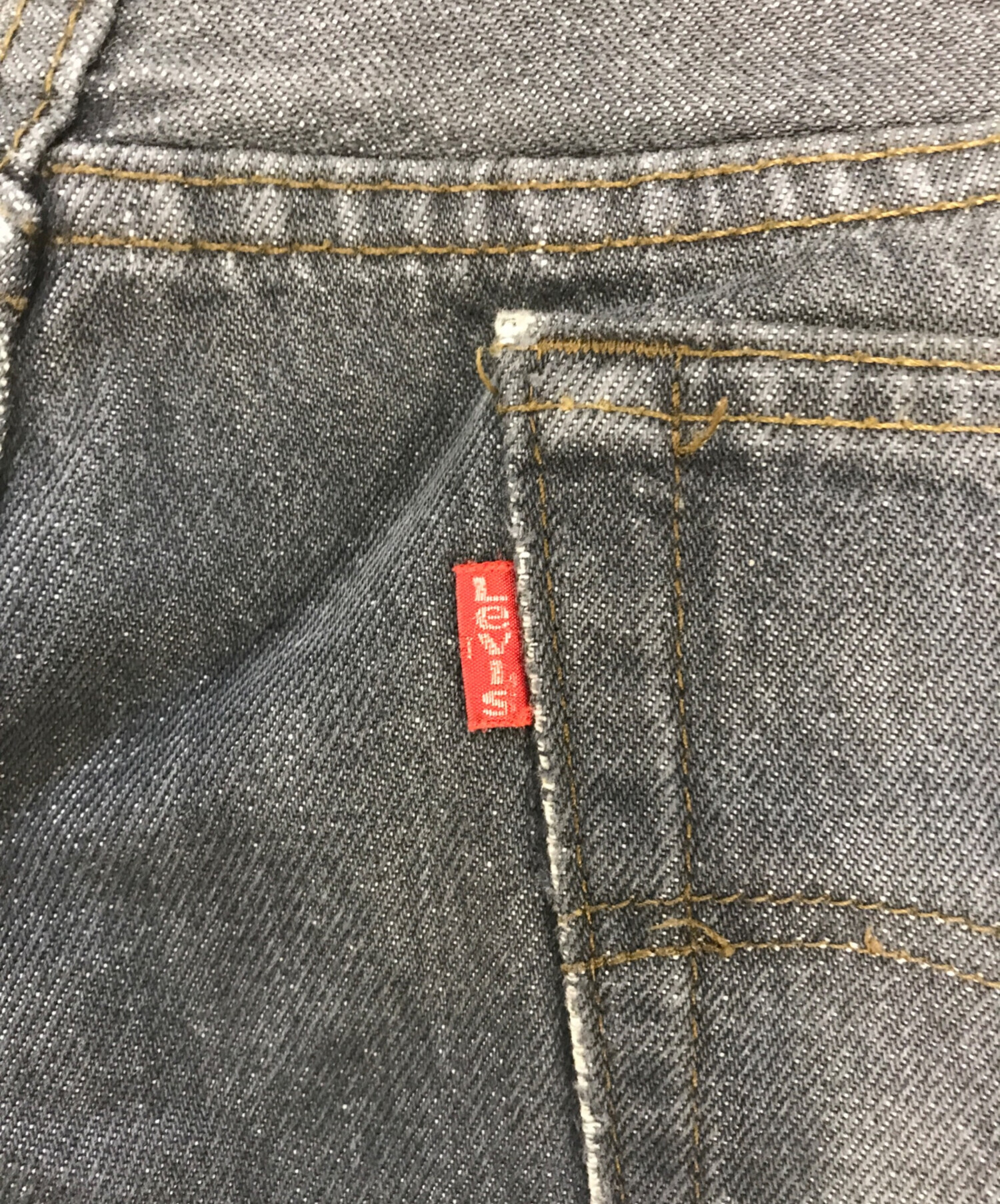中古・古着通販】LEVI'S (リーバイス) 501先染めブラック デニムパンツ