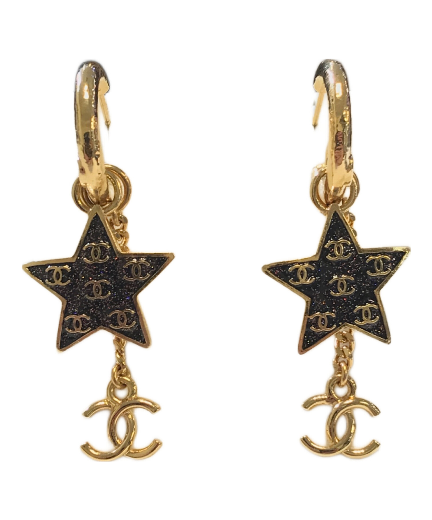中古・古着通販】CHANEL (シャネル) ココマークスターピアス 中古・古着通販】CHANEL (シャネル) ココマークスターピアス