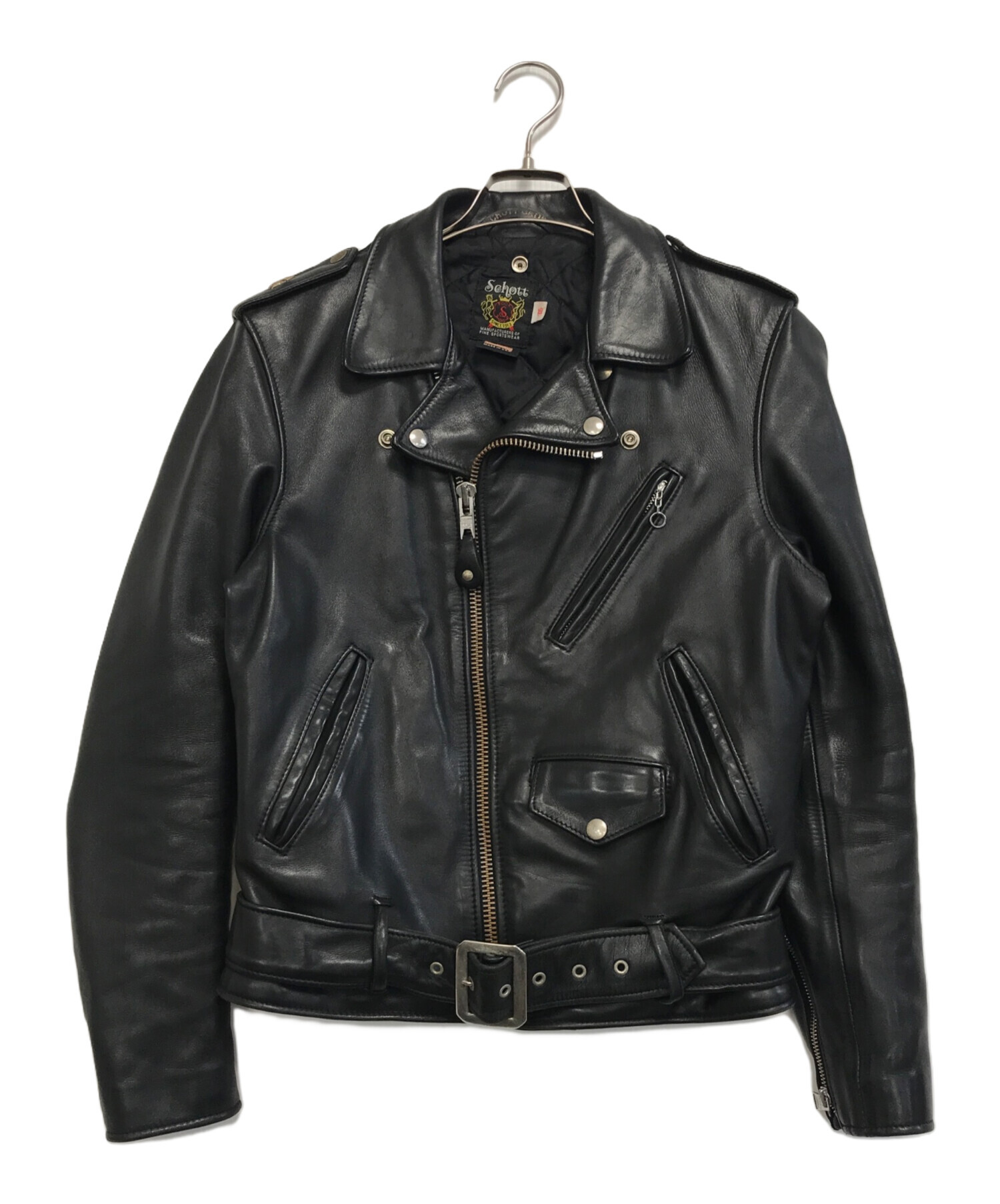 Schottショット　ダブルライダースジャケット　サイズ36　ジャンク 中古・古着通販】Schott (ショット) ダブルライダースジャケット