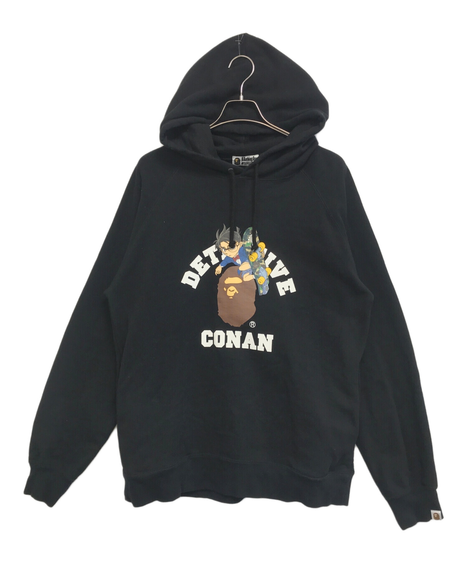 A BATHING APE BAPE 名探偵コナン　カレッジロゴ　パーカー 中古・古着通販】A BATHING APE (ア ベイシング エイプ) 名探偵コナン