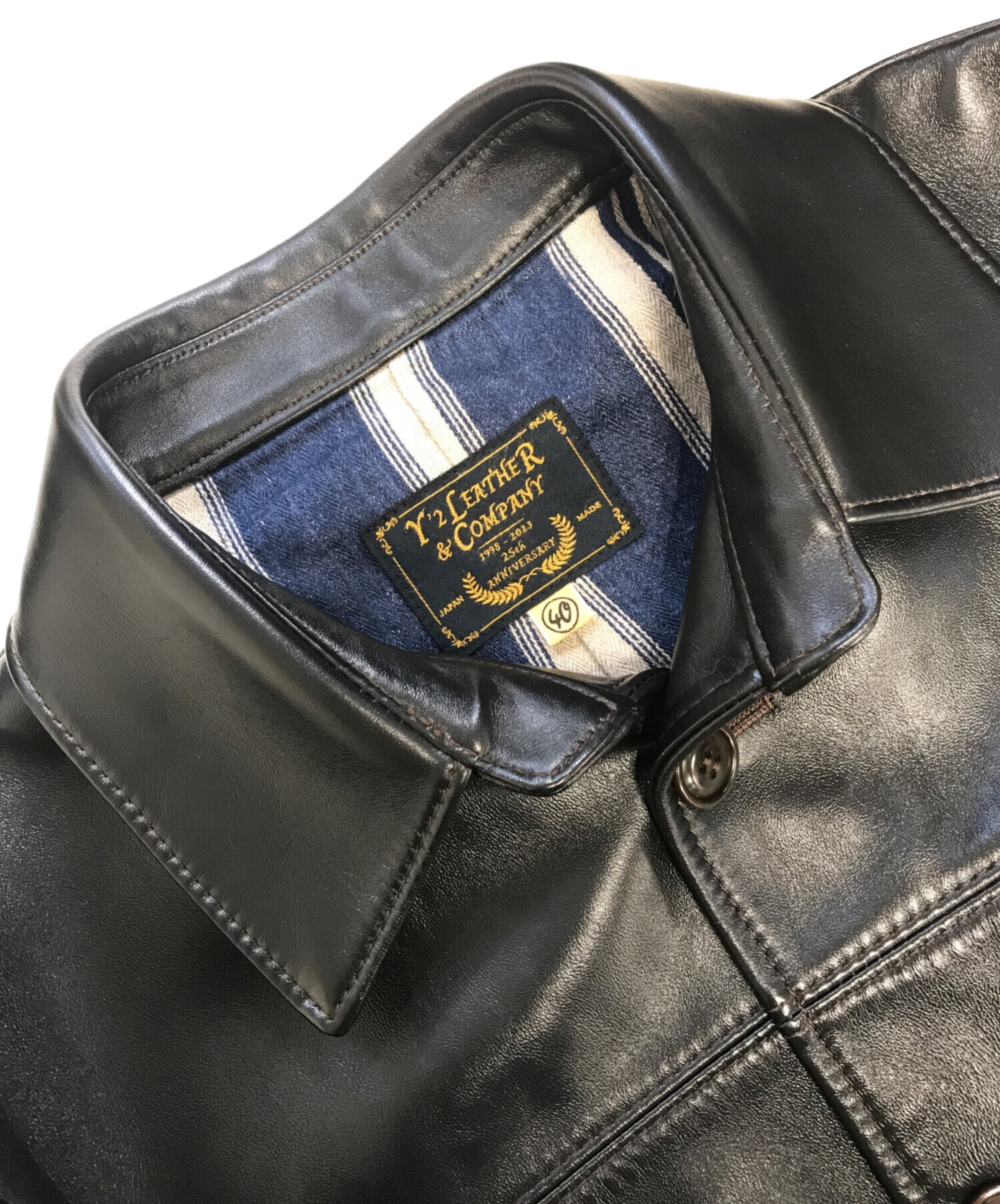 中古・古着通販】Y'2 LEATHER (ワイツーレザー) レザーカーコート