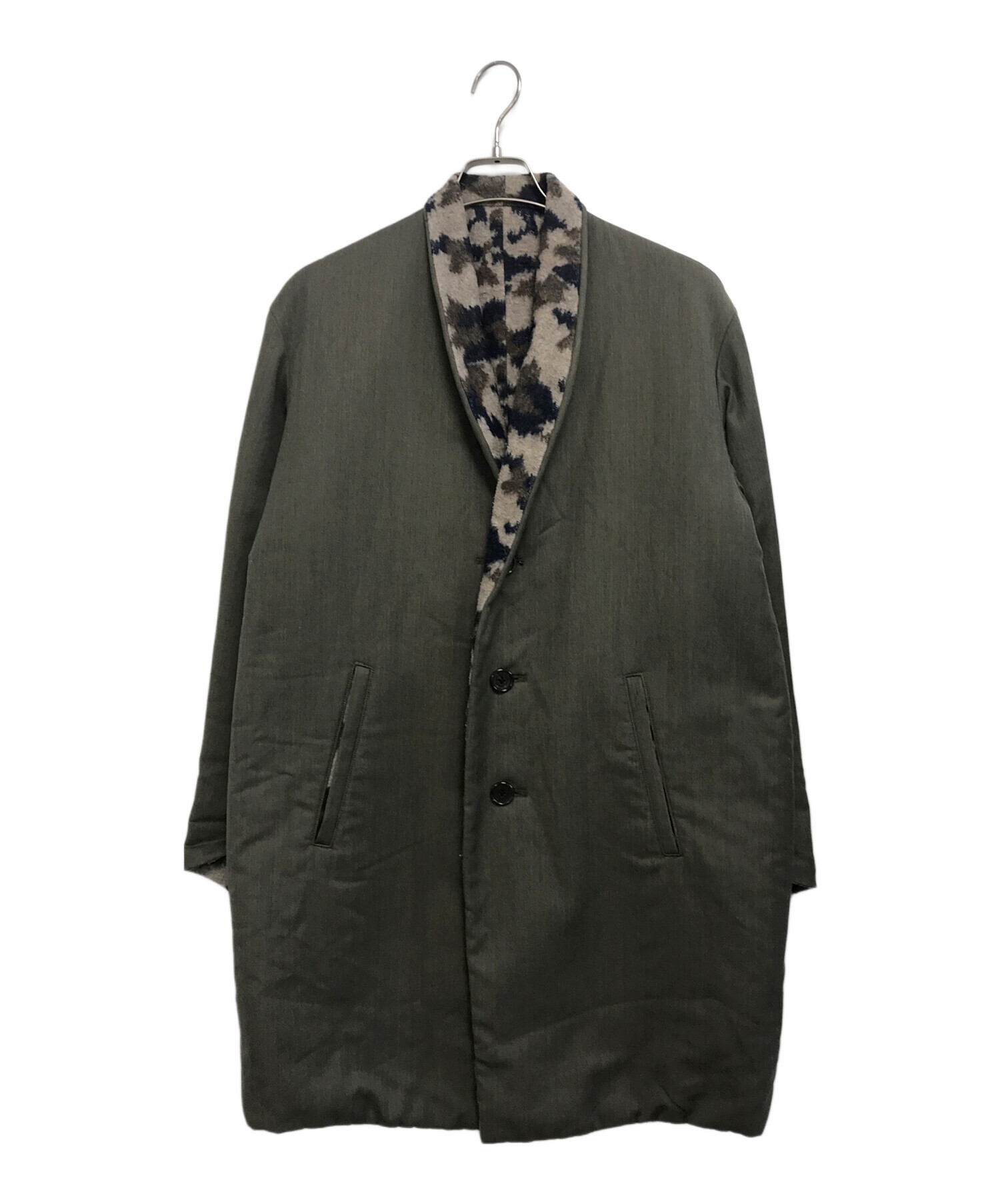 中古・古着通販】THE Sakaki (ザ サカキ) リバーシブルコート オリーブ