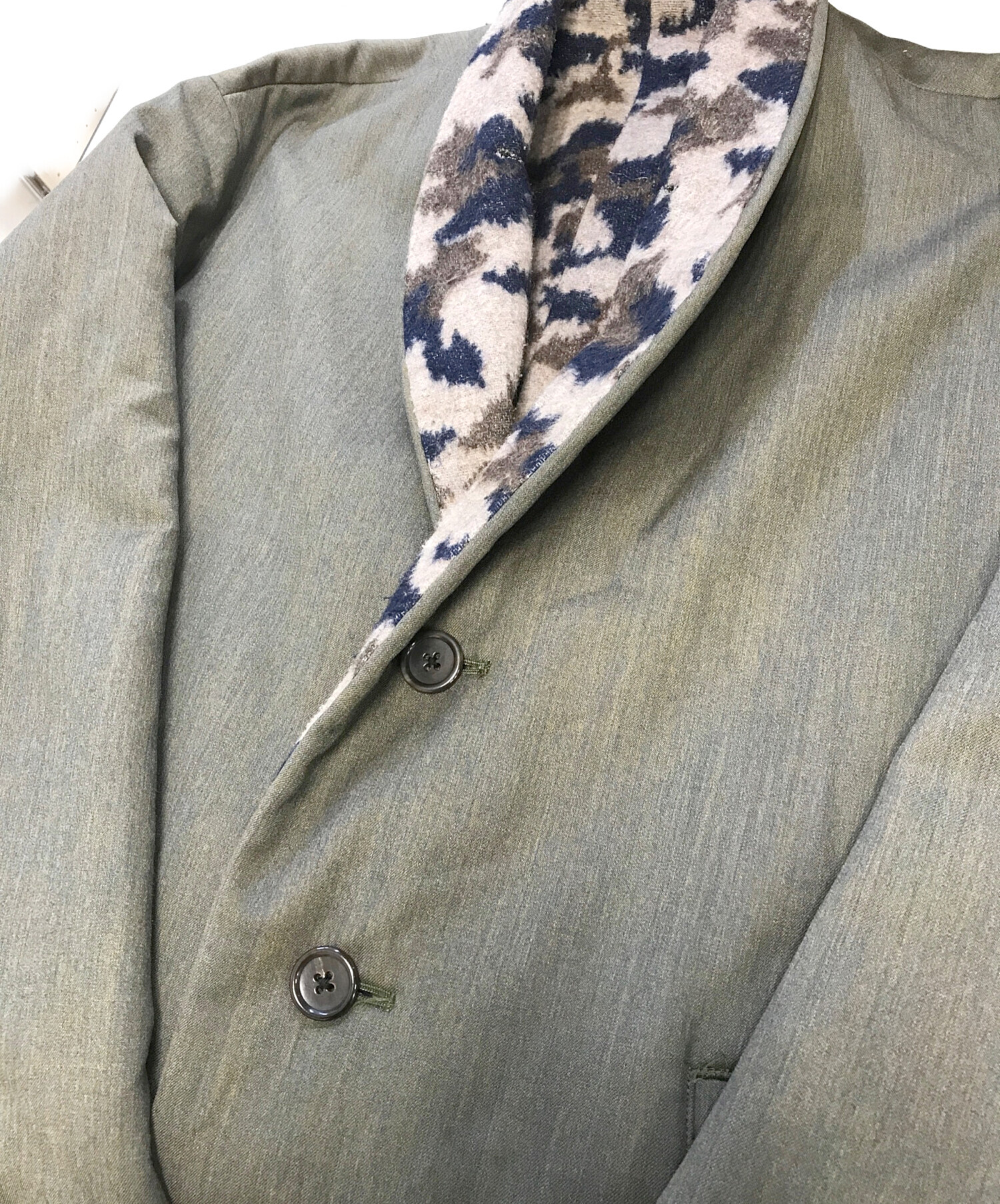 中古・古着通販】THE Sakaki (ザ サカキ) リバーシブルコート オリーブ