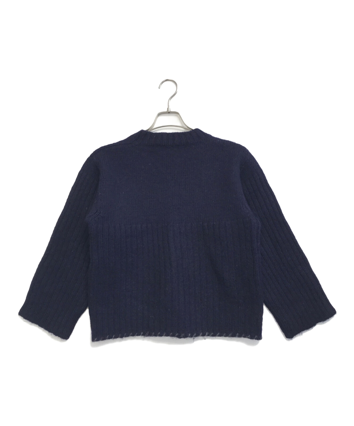 COMME des GARÇONS SHIRT Mサイズ ネイビーセーター 中古・古着通販】COMME des GARCONS SHIRT (コムデギャルソンシャツ) V