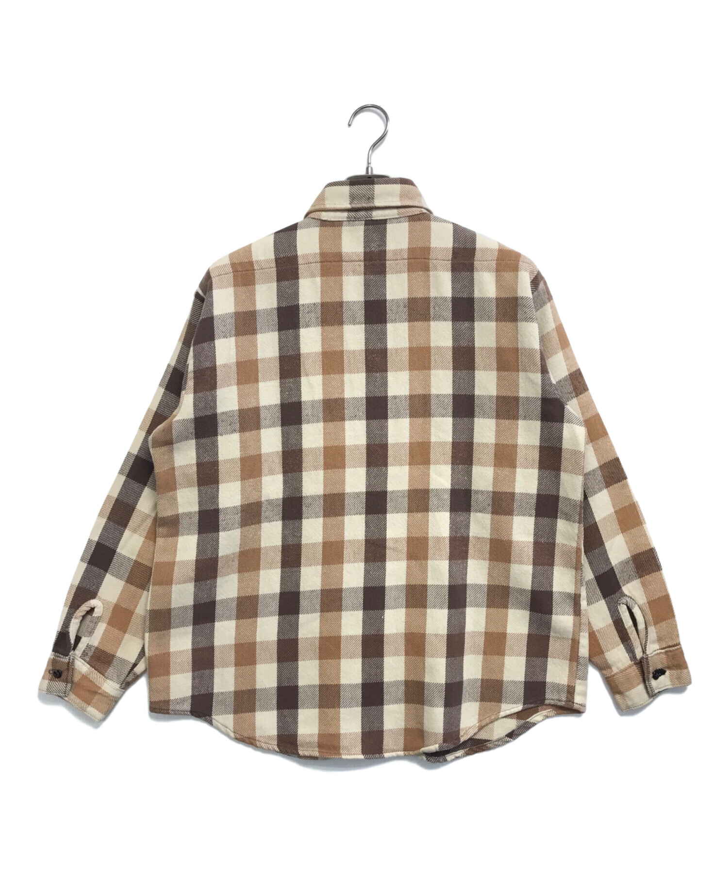 中古・古着通販】Sears (シアーズ) ネルシャツ ブラウン サイズ:表記