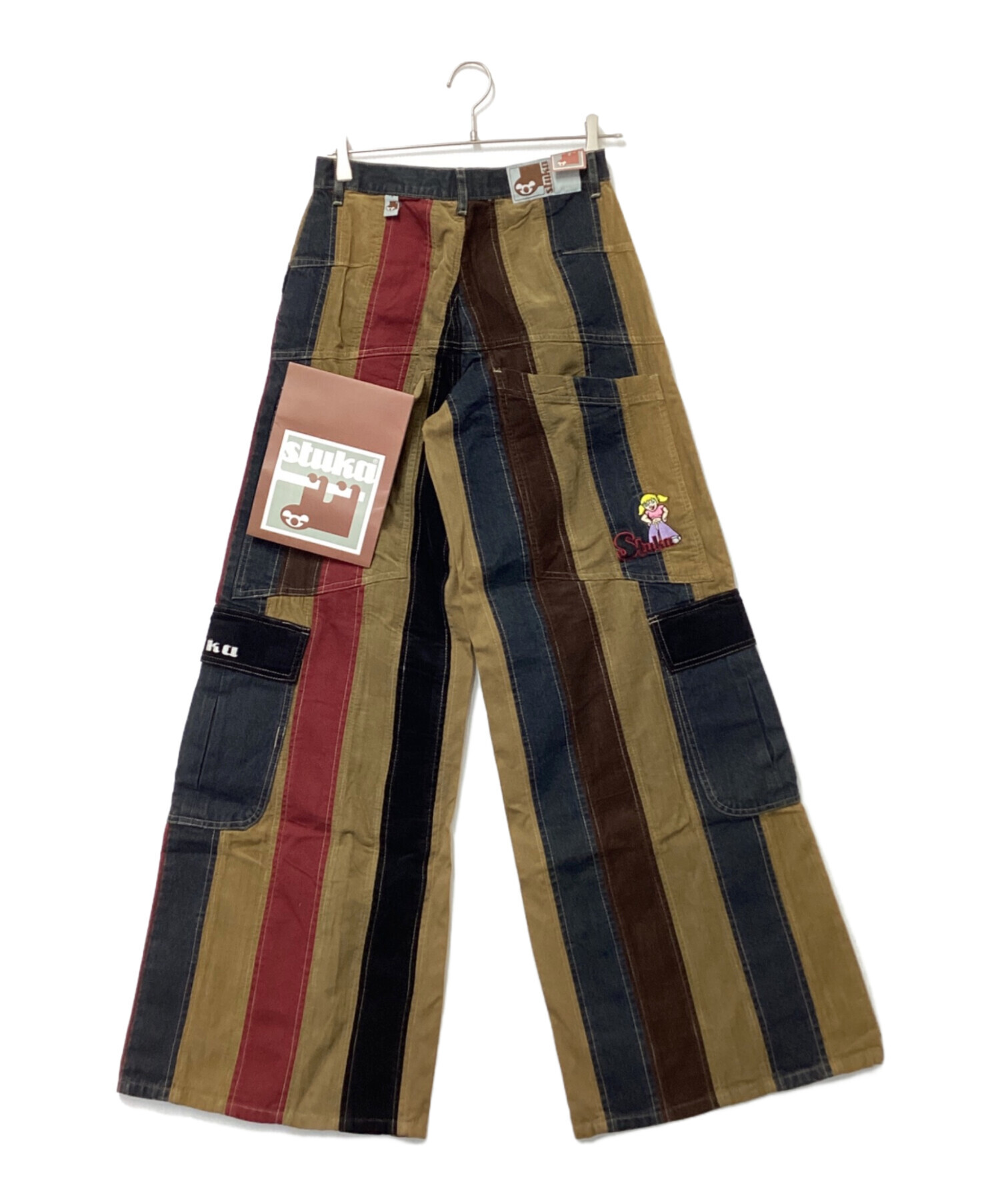 中古・古着通販】stuka (ストゥーカ) 切替パンツ マルチカラー サイズ