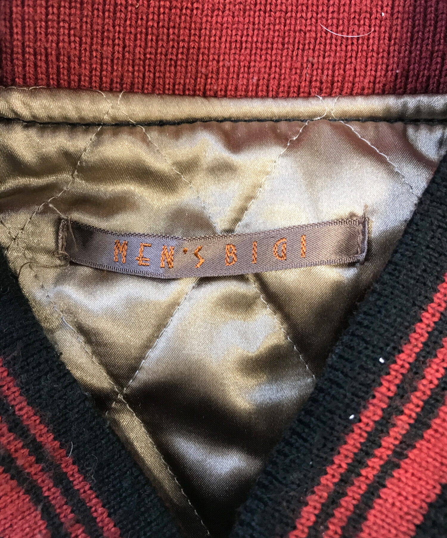 中古・古着通販】MEN'S BIGI (メンズビギ) スタジャン ブラック サイズ