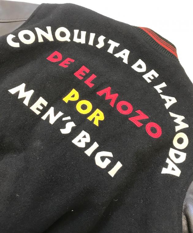 中古・古着通販】MEN'S BIGI (メンズビギ) スタジャン ブラック サイズ