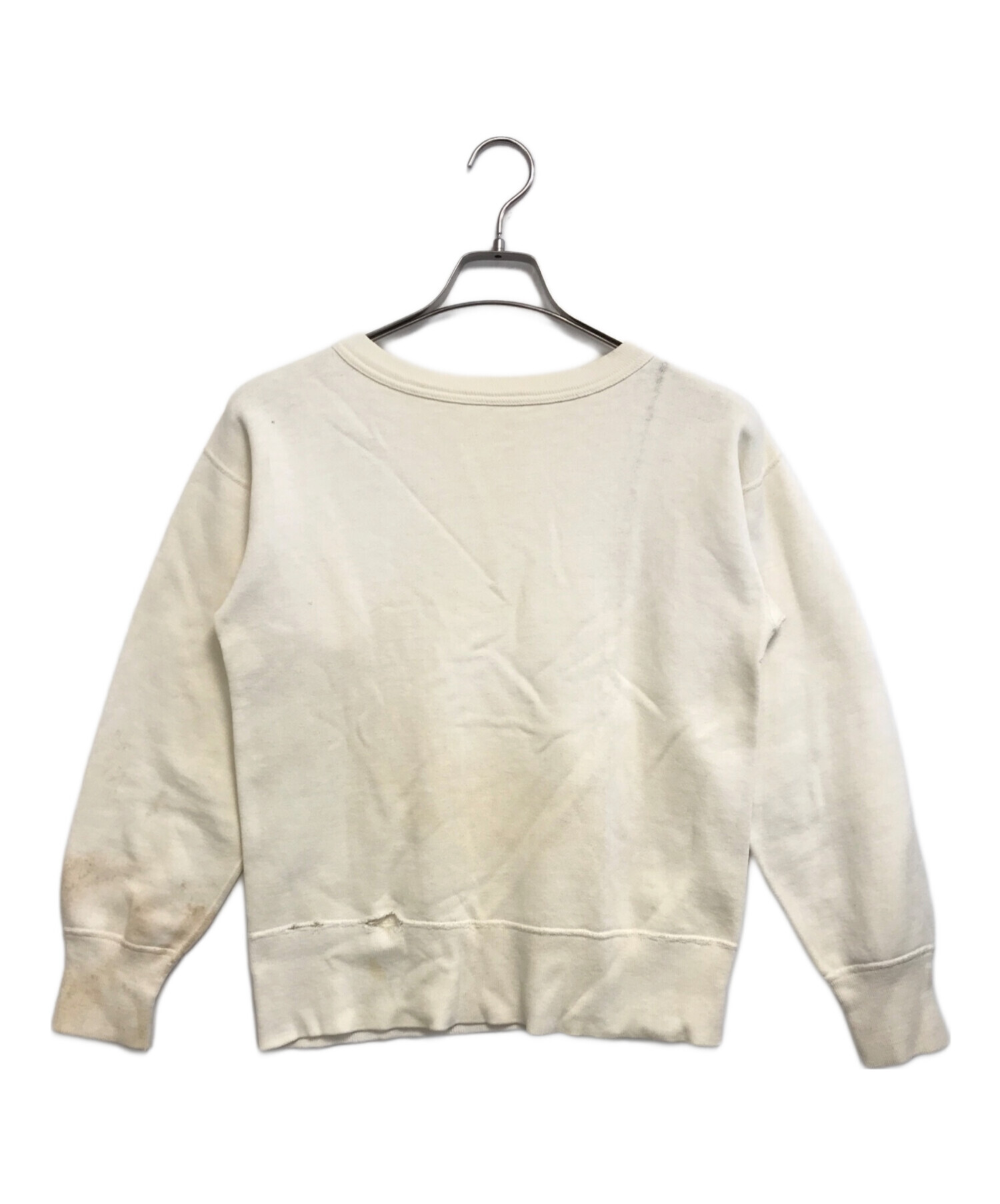 前V スウェット ヴィンテージ 中古・古着通販】VINTAGE (ヴィンテージ) 前Vスウェット ホワイト