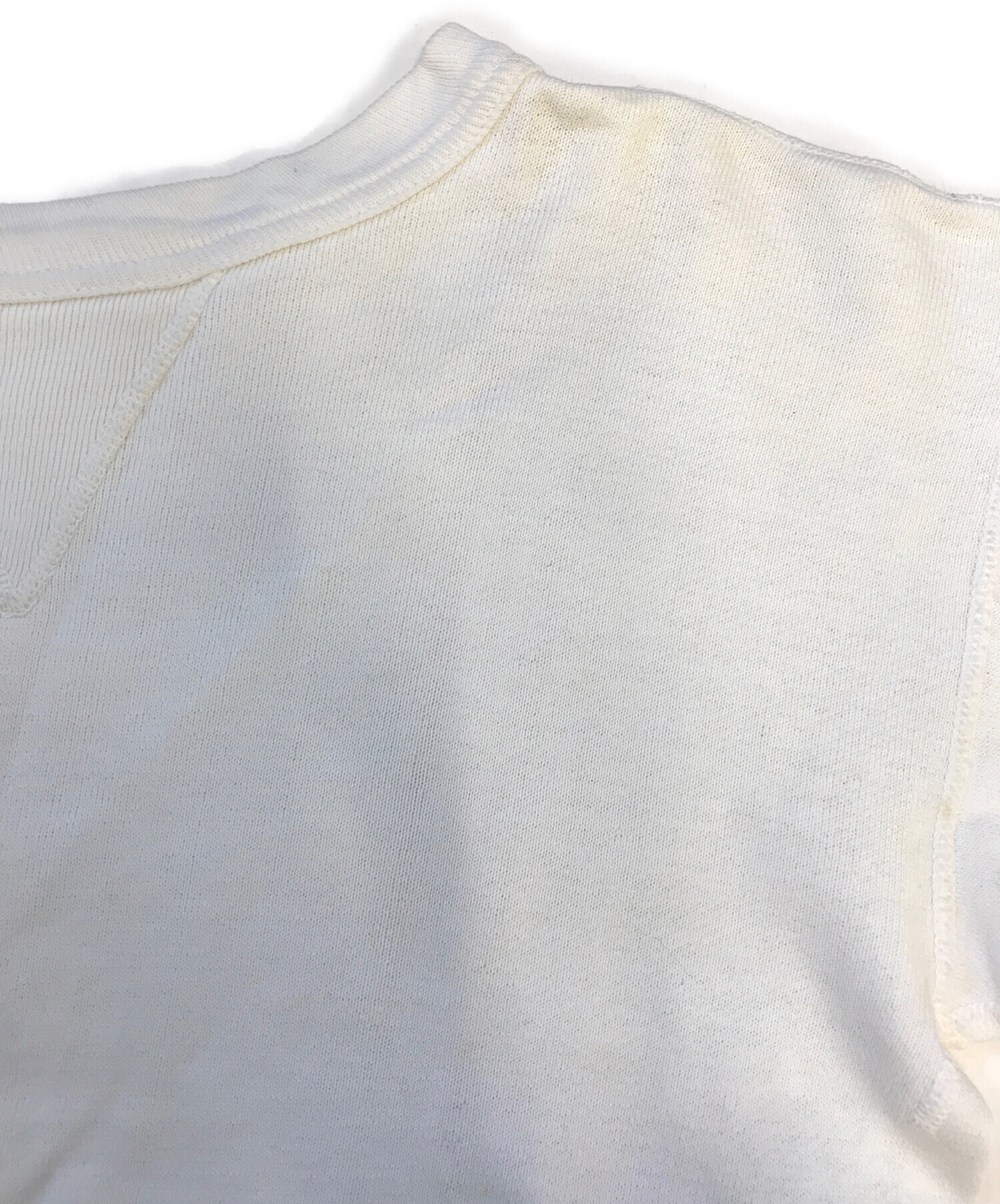 中古・古着通販】VINTAGE (ヴィンテージ) 前Vスウェット ホワイト