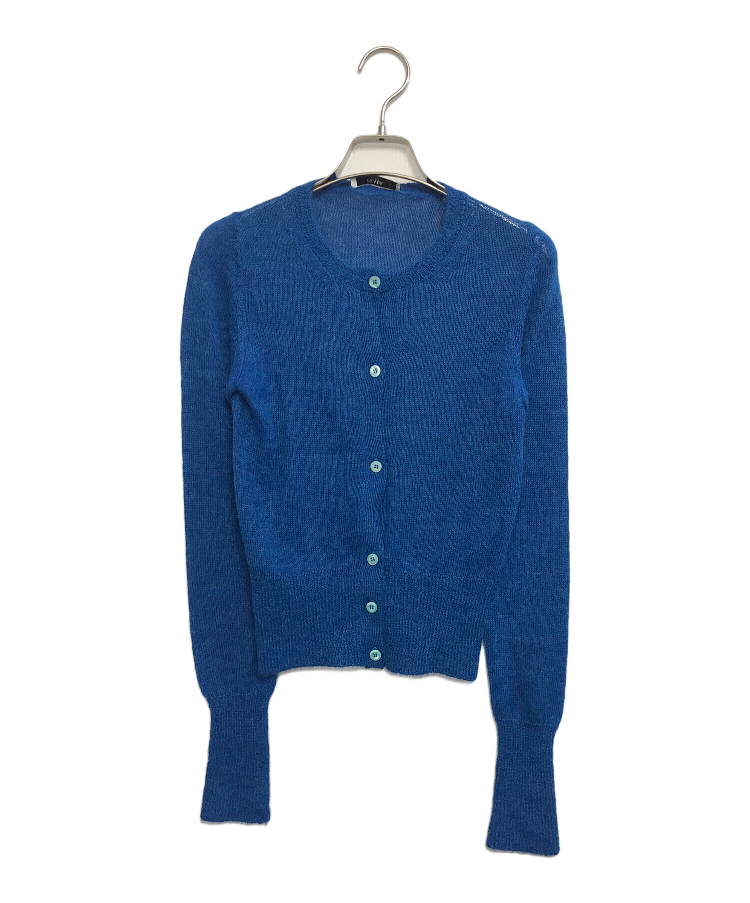 ★ PRADA プラダ ニット カーディガン ブルー系 50 中古・古着通販】PRADA (プラダ) アルパカニットカーディガン ブルー