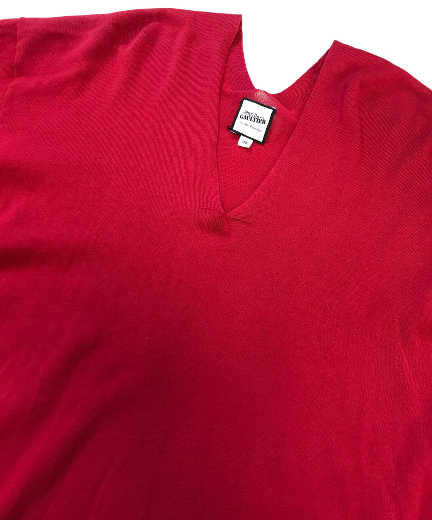 Jean Paul Gaultier Tシャツ 赤 中古・古着通販】Jean Paul GAULTIER (ジャンポールゴルチェ) Vネック