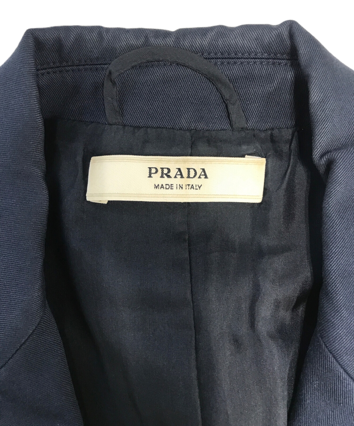 中古・古着通販】PRADA (プラダ) 2Bテーラードジャケット ネイビー