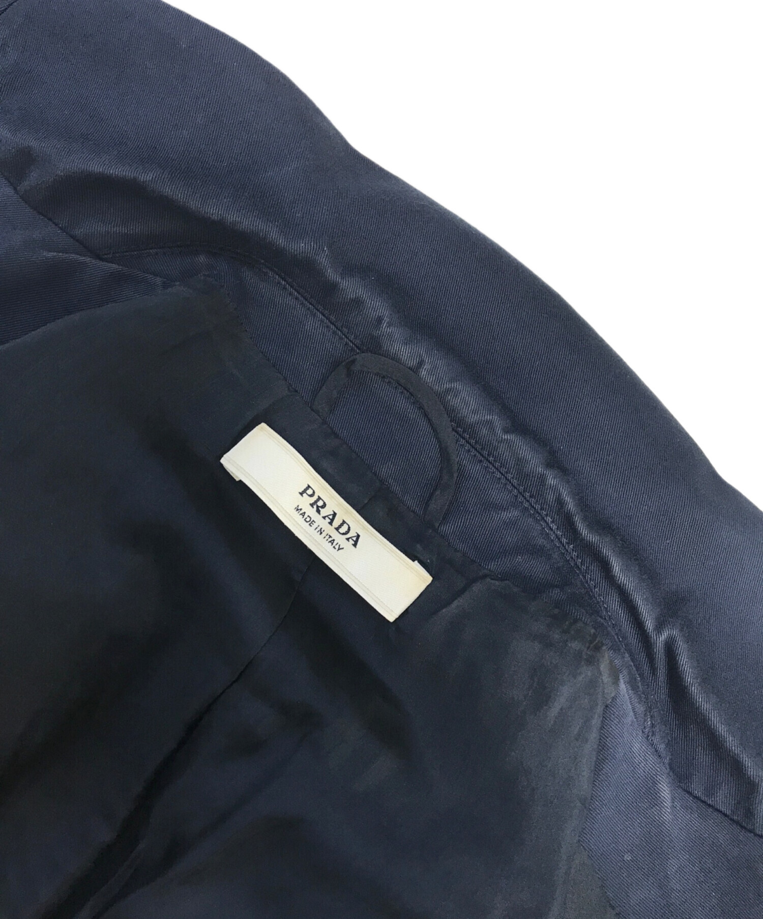 中古・古着通販】PRADA (プラダ) 2Bテーラードジャケット ネイビー