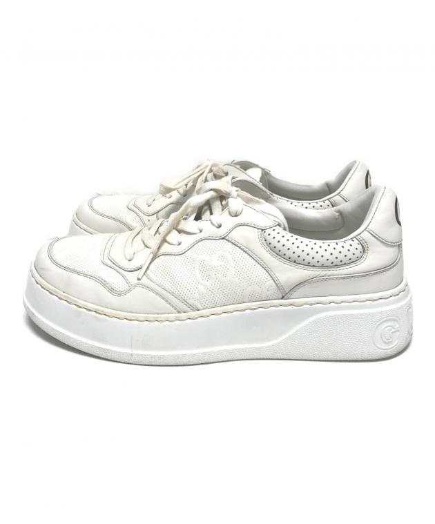 中古・古着通販】GUCCI (グッチ) パンチングエンボスロゴレザー