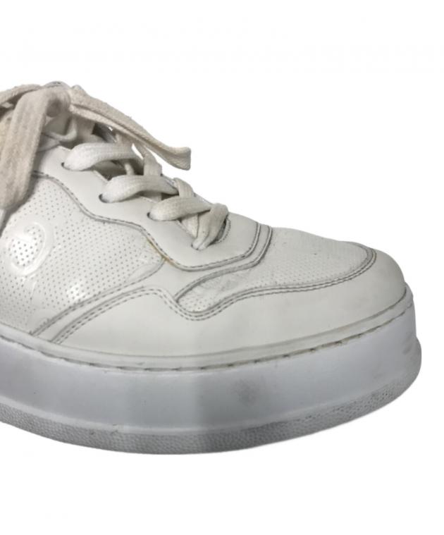 中古・古着通販】GUCCI (グッチ) パンチングエンボスロゴレザー