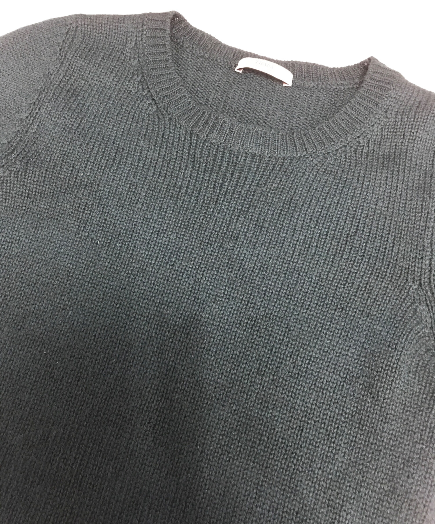 中古・古着通販】PRADA (プラダ) エルボーパッチカシミヤニット