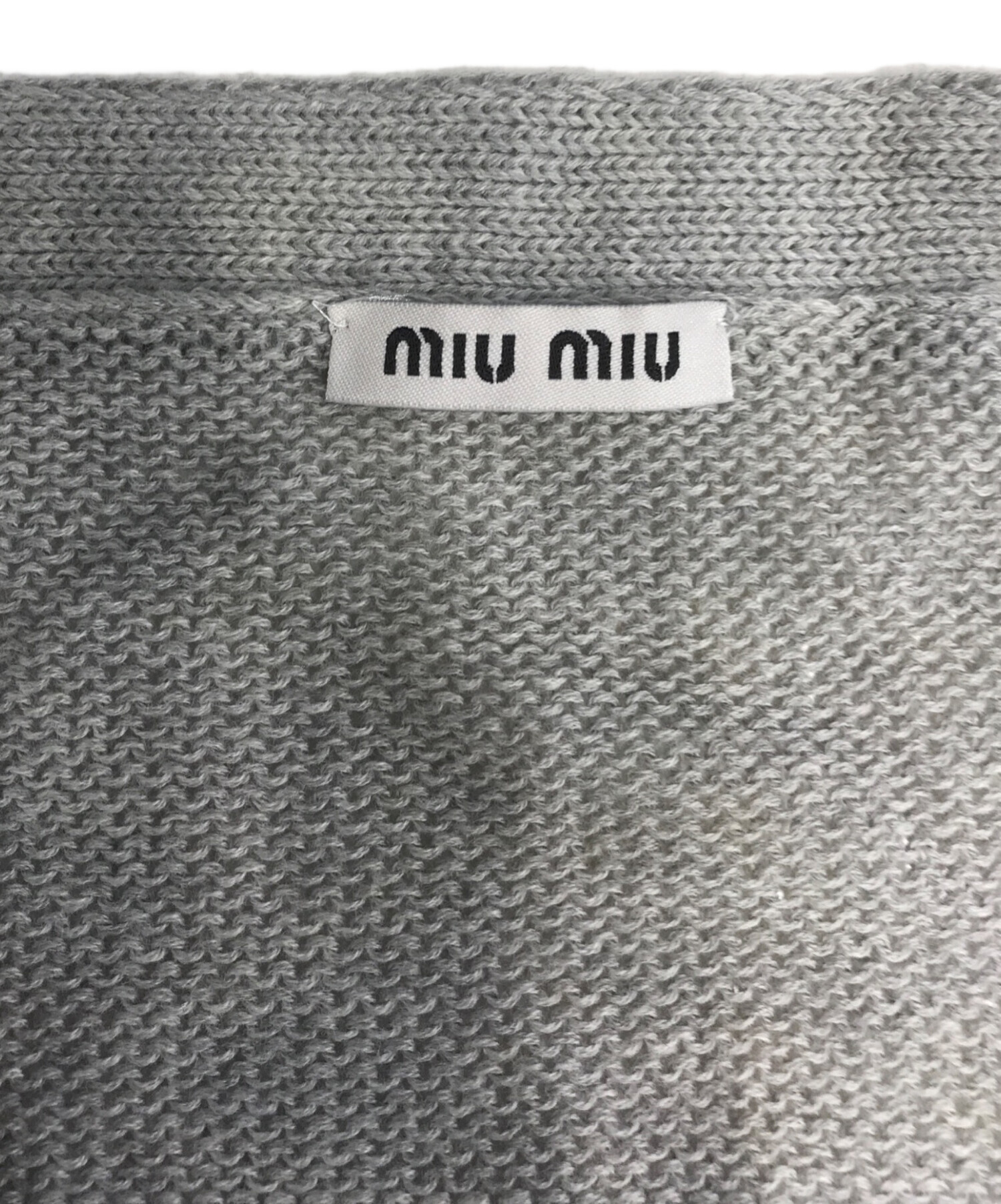 中古・古着通販】MIU MIU (ミュウミュウ) レースニットカーディガン