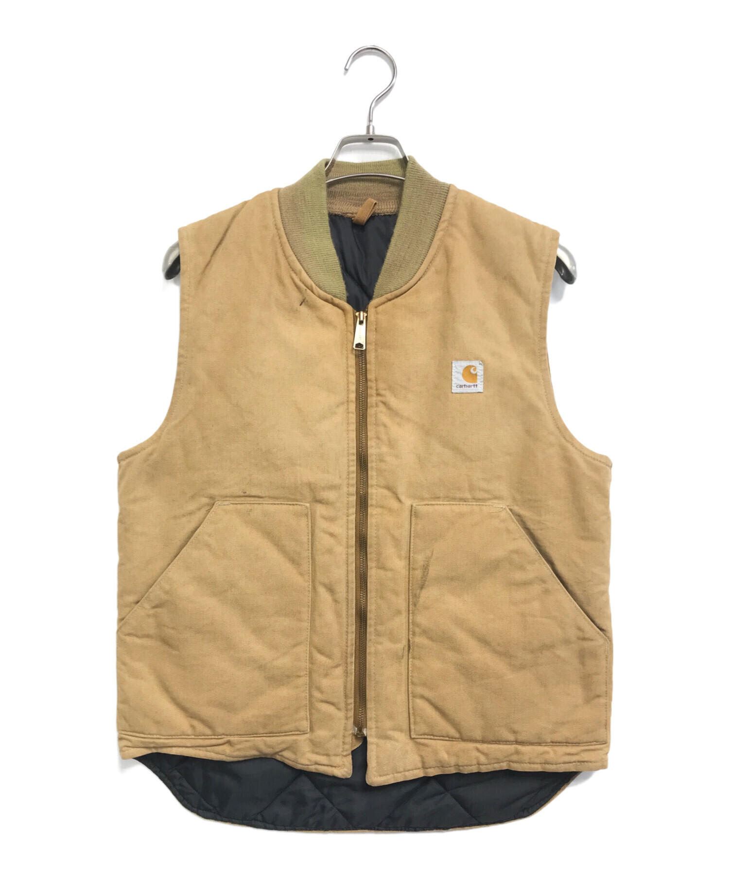 中古・古着通販】CarHartt (カーハート) 中綿ダックベスト カーキ 