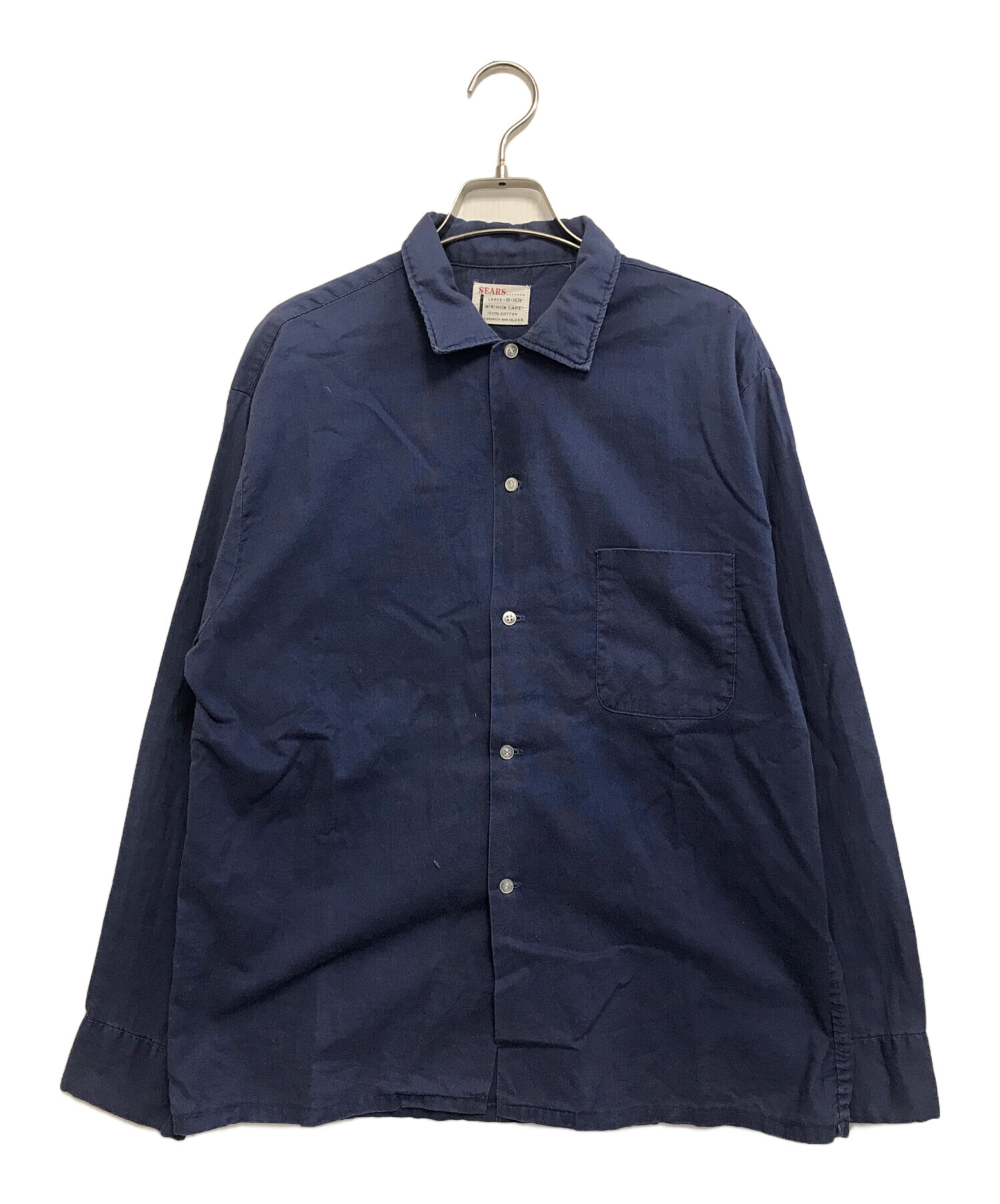 中古・古着通販】Sears (シアーズ) オープンカラーコットンシャツ