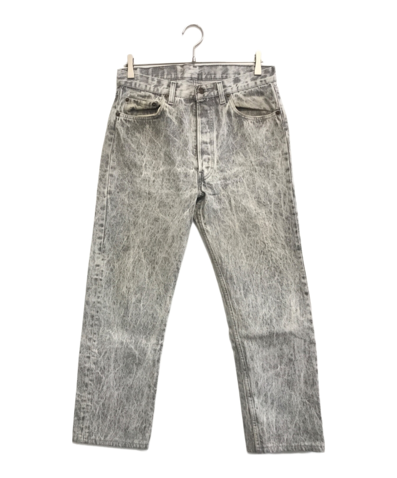 イギリス製 Levi's リーバイス デニムパンツ ユーロ ブラック(メンズ W34 L32)中古 古着 V9005 中古・古着通販】LEVI'S (リーバイス) ブラックデニム ブラック サイズ