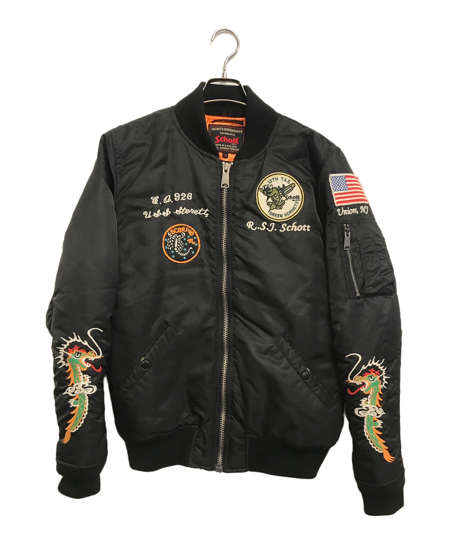 中古・古着通販】Schott (ショット) フライトジャケット ブラック