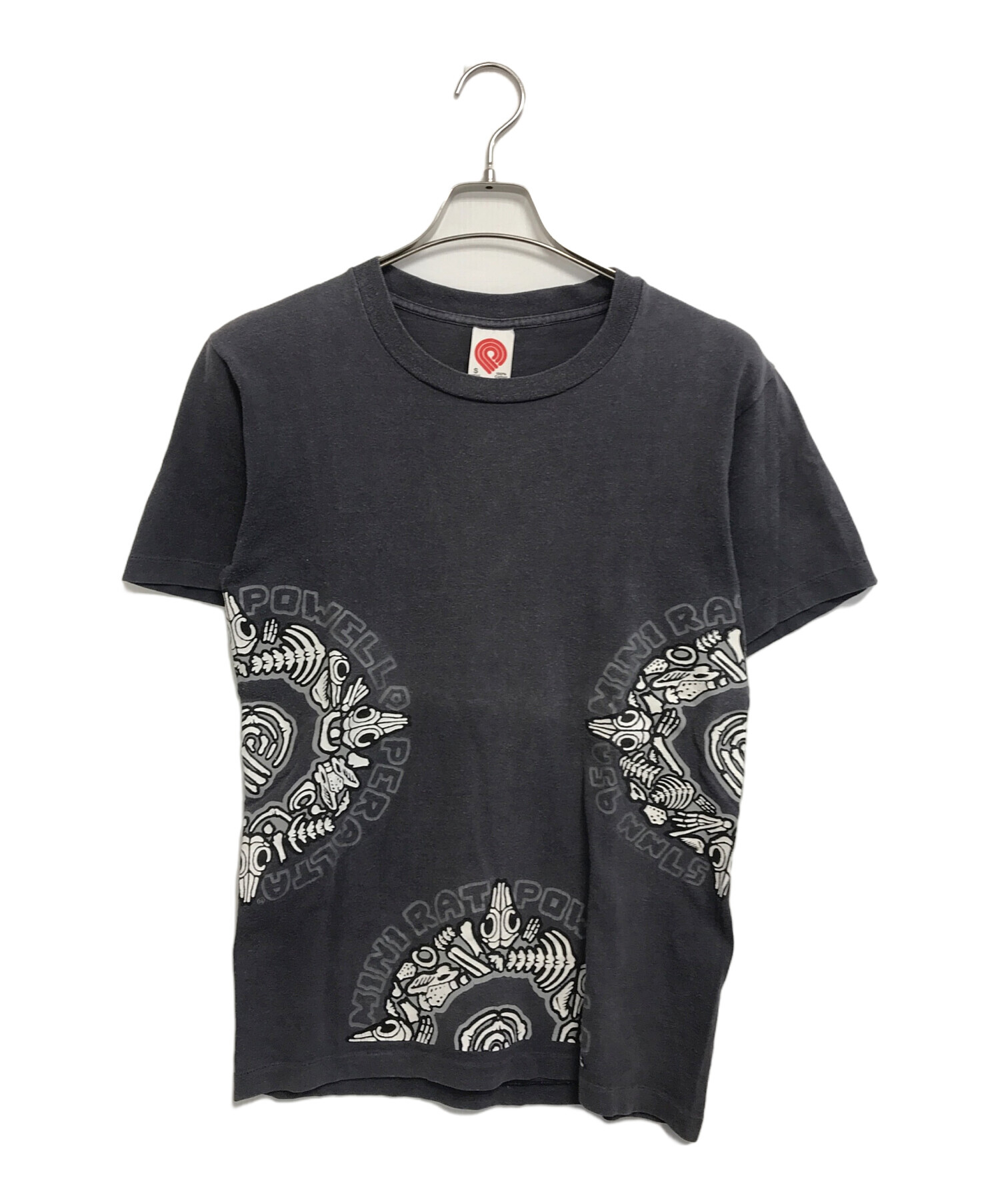 シ*ん様 パウエルペラルタ POWELL ラットボーンTシャツ 黒タグ古着ヴィン 中古・古着通販】POWELL PERALTA (パウエルペラルタ) プリントTシャツ