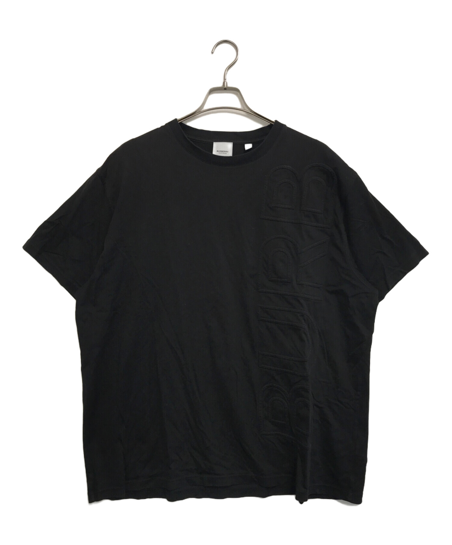 中古・古着通販】BURBERRY (バーバリー) ロゴTシャツ ブラック サイズ 