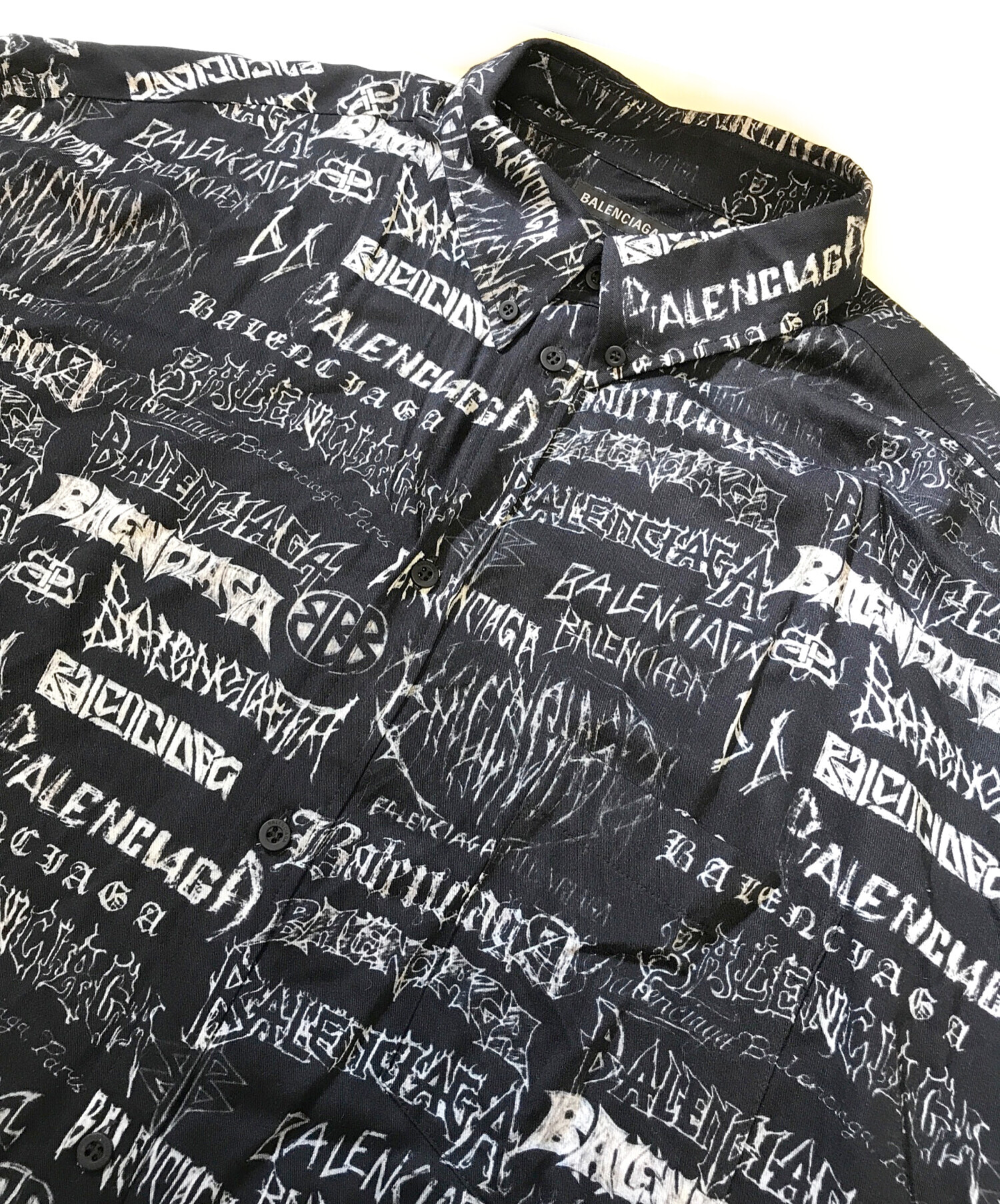 中古・古着通販】BALENCIAGA (バレンシアガ) TPLE7 ロゴプリント長袖