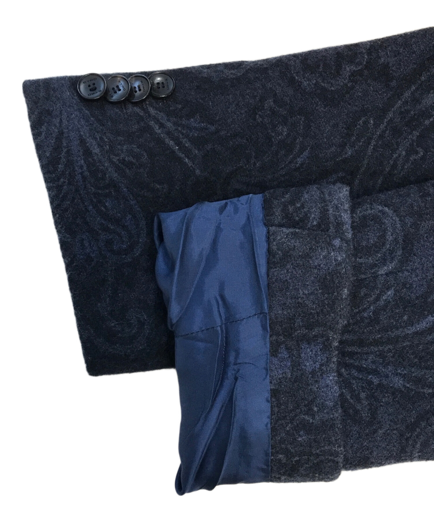 中古・古着通販】ETRO (エトロ) ペイズリー柄チェスターコート