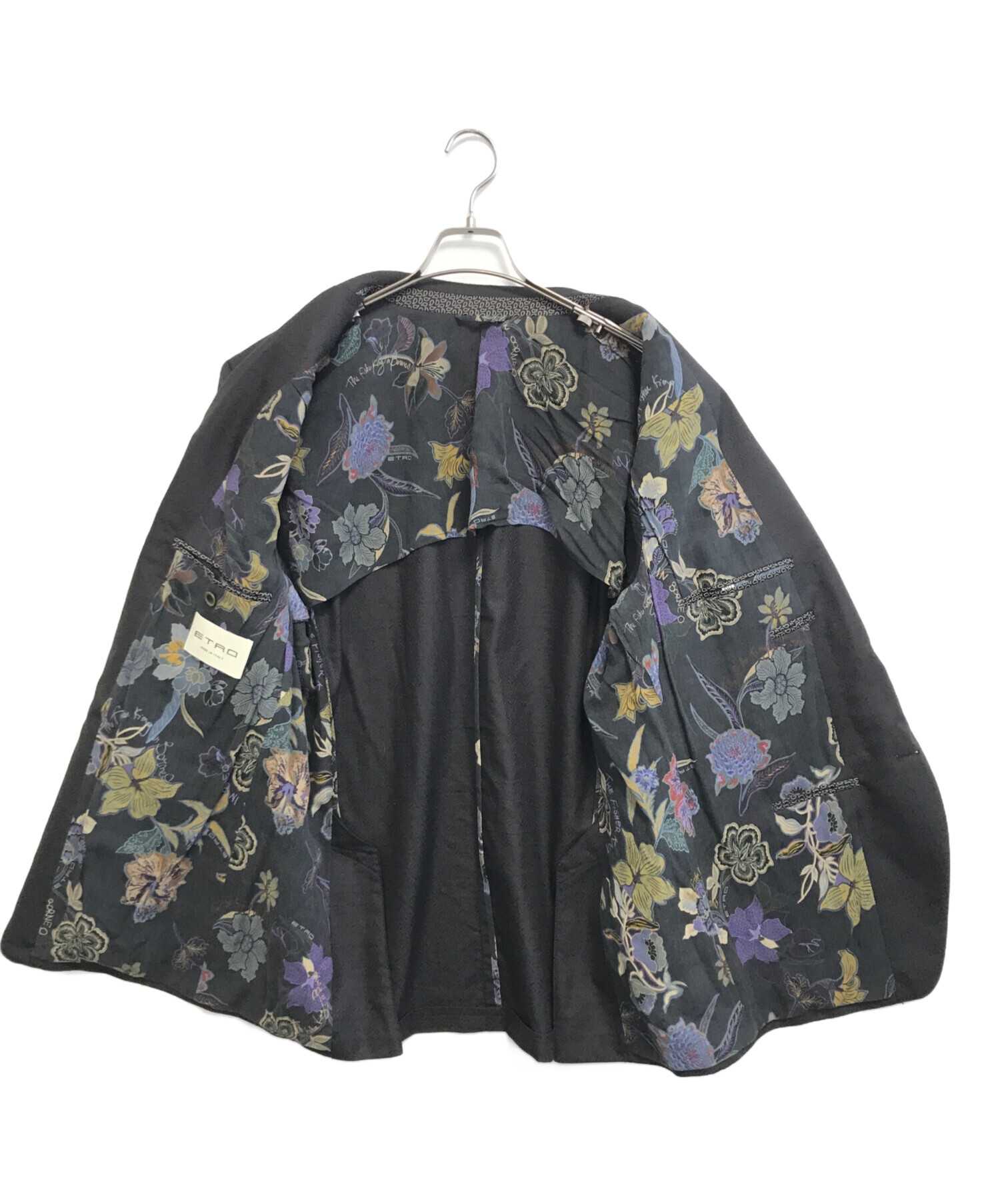 中古・古着通販】ETRO (エトロ) セットアップ ブラック サイズ:60