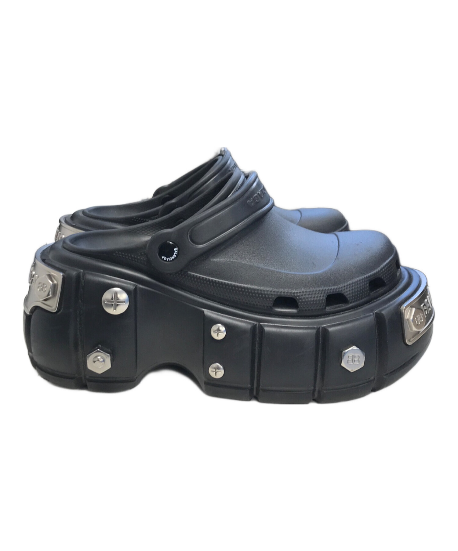 中古・古着通販】BALENCIAGA (バレンシアガ) HARDCROCS ブラック 
