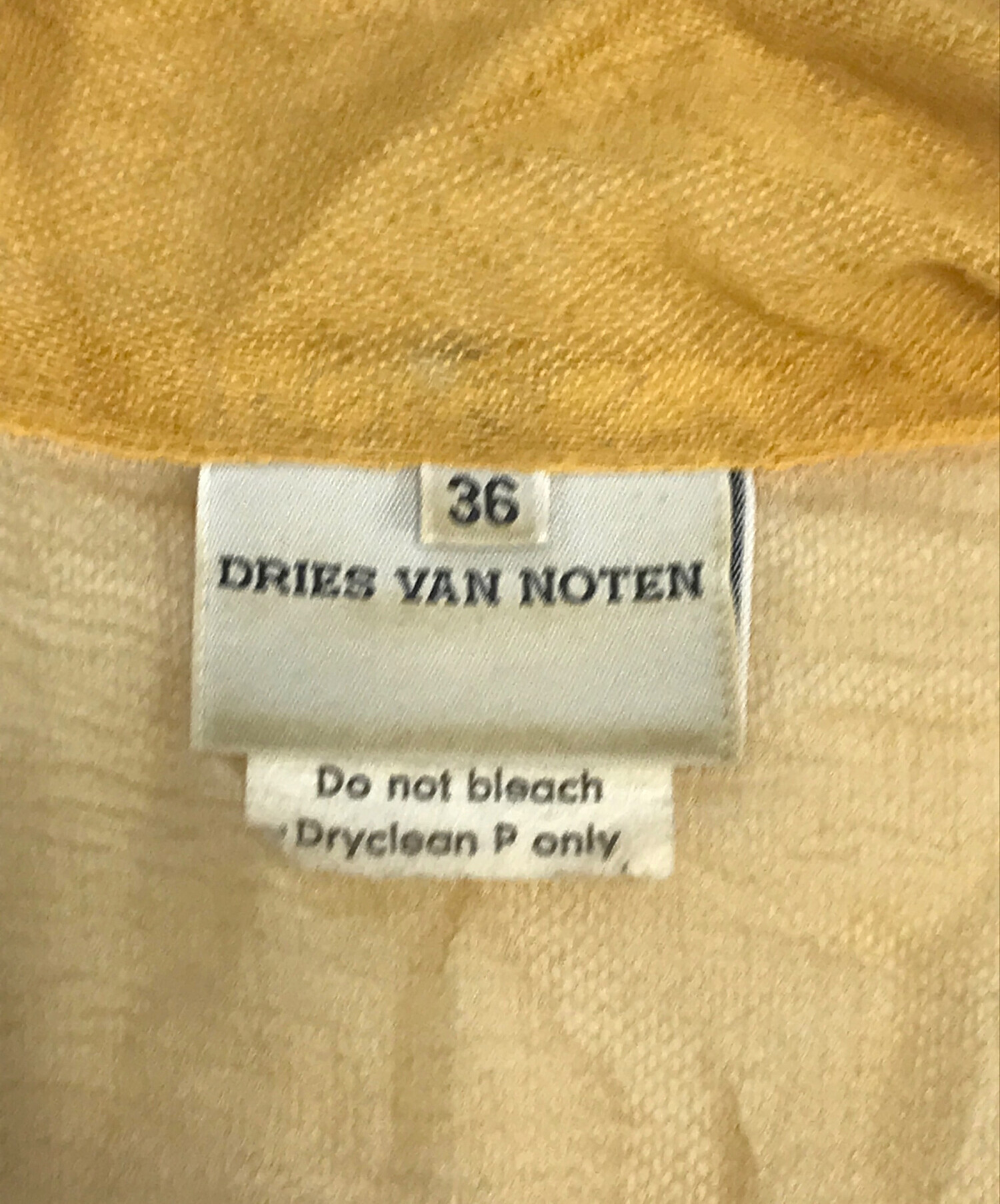 中古・古着通販】DRIES VAN NOTEN (ドリスヴァンノッテン) シアー 