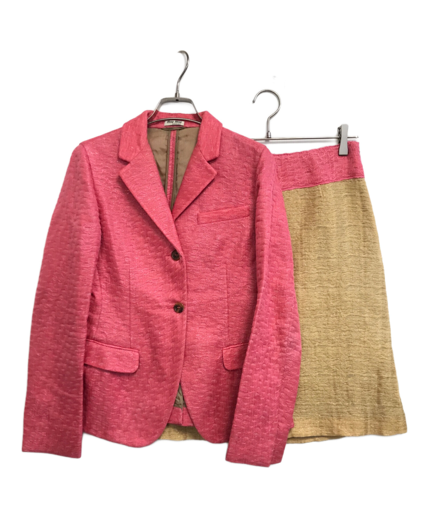 中古・古着通販】MIU MIU (ミュウミュウ) ラメ入りバイカラー