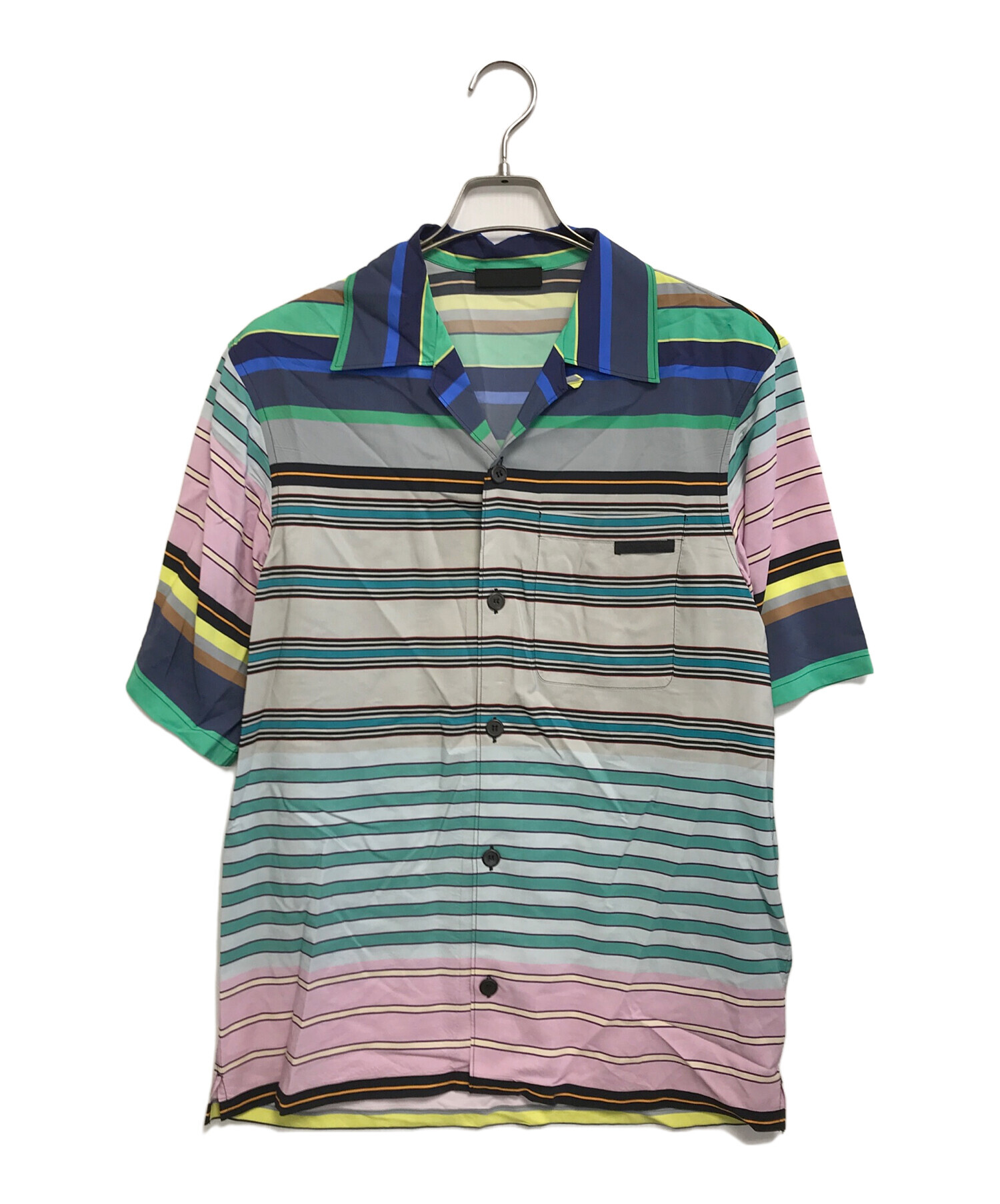 中古・古着通販】PRADA (プラダ) オープンカラーシャツ マルチカラー