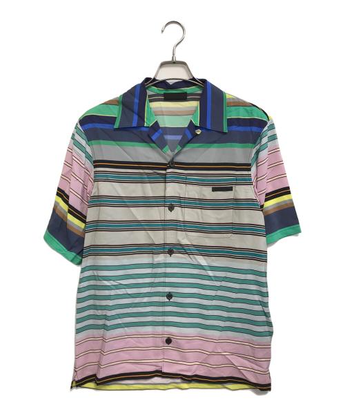 中古・古着通販】PRADA (プラダ) オープンカラーシャツ マルチカラー