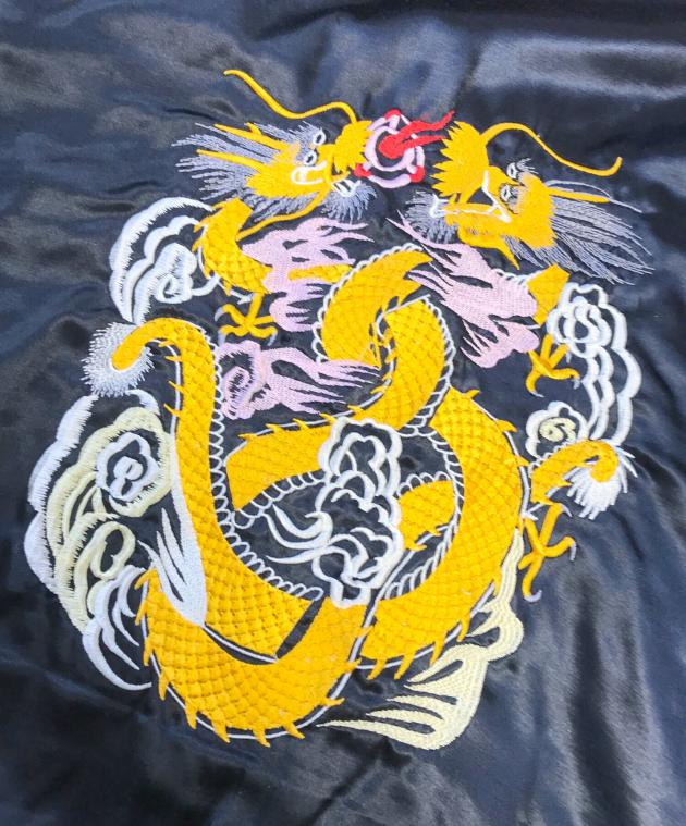 中古・古着通販】DRAGON FLY (ドラゴンフライ) スカジャン ブラック