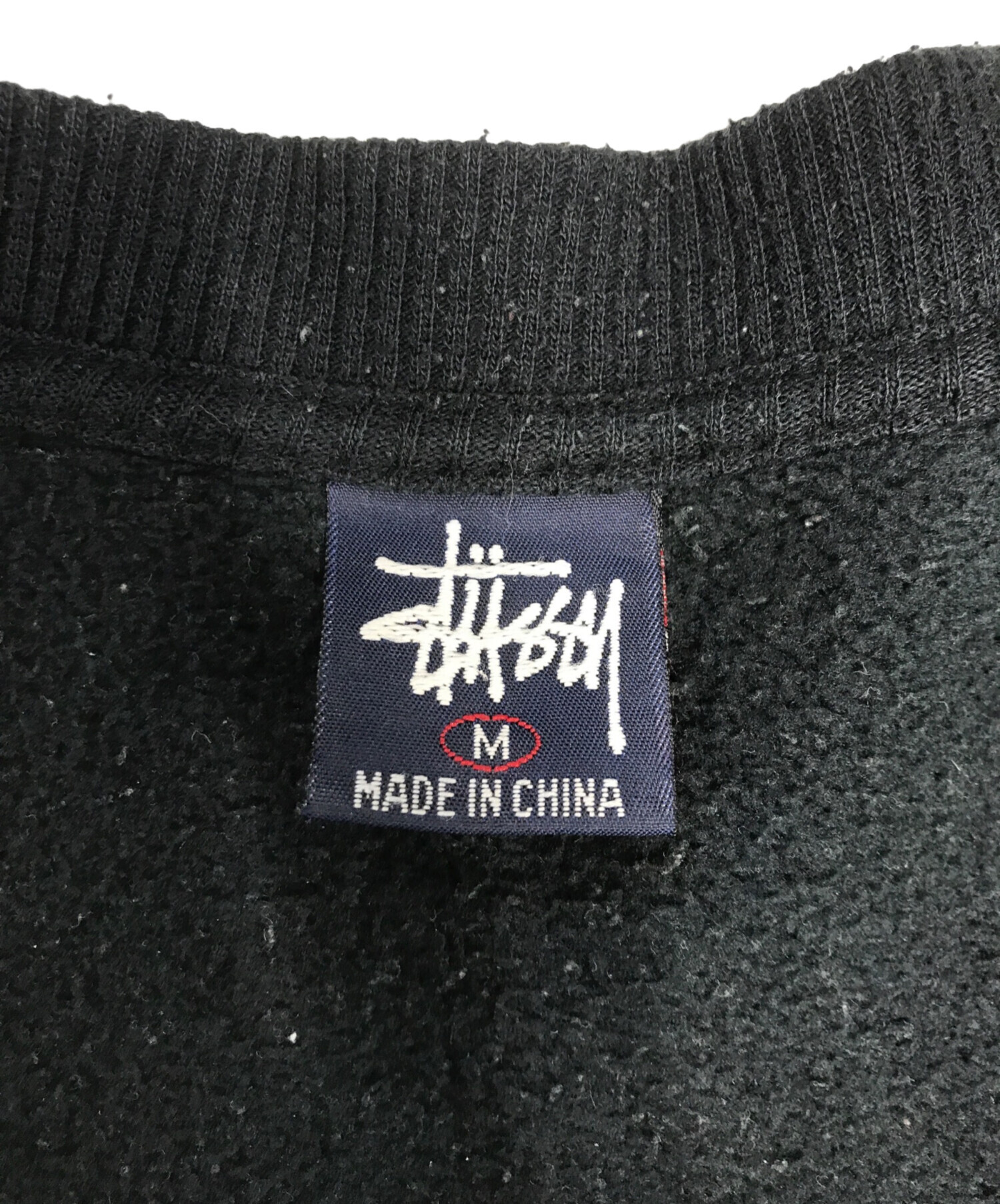 中古・古着通販】stussy (ステューシー) プリントスウェット ブラック
