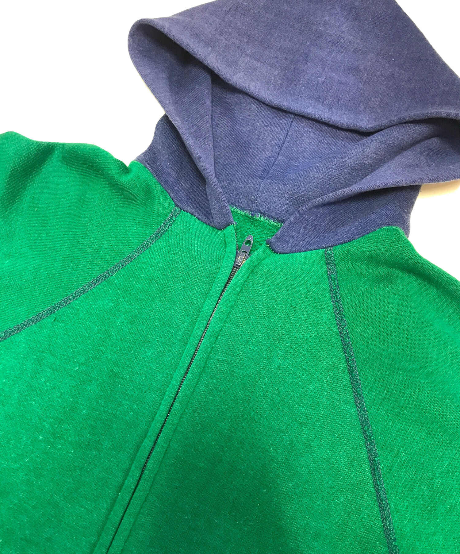 中古・古着通販】VINTAGE (ヴィンテージ) ツートンジップパーカー 