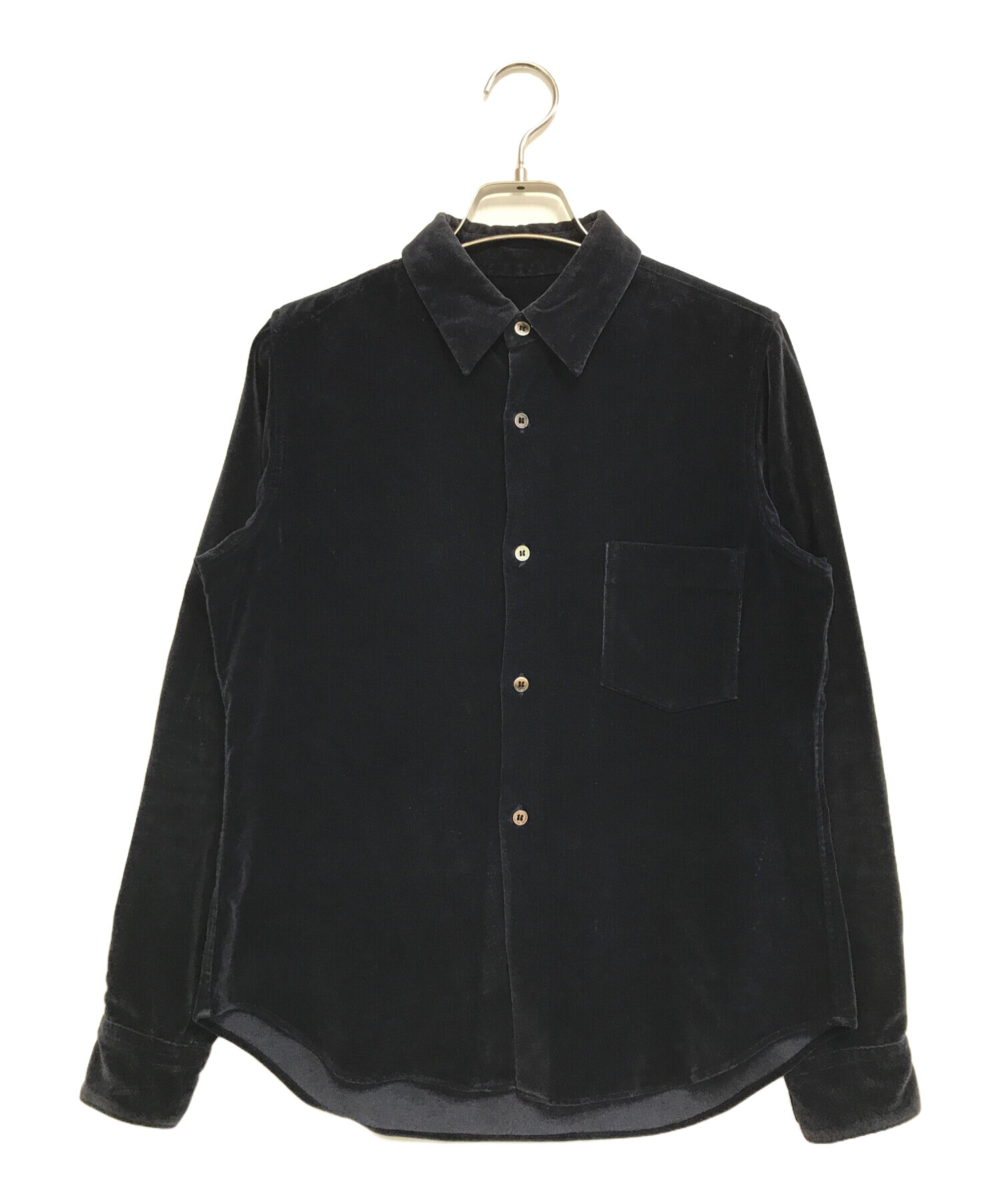 tricot COMME des GARCONS ベロアブラウス　パープル Monogram Logo Hooded Polo Shirt by Gosha Rubchinskiy– La Garçonne