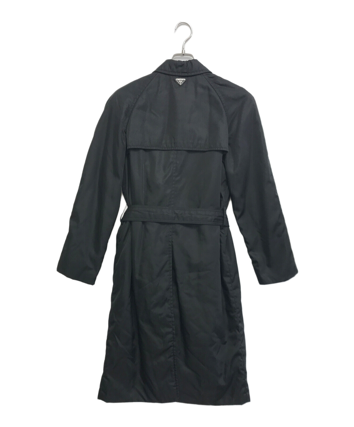 中古・古着通販】PRADA (プラダ) 三角プレート中綿ナイロンコート 