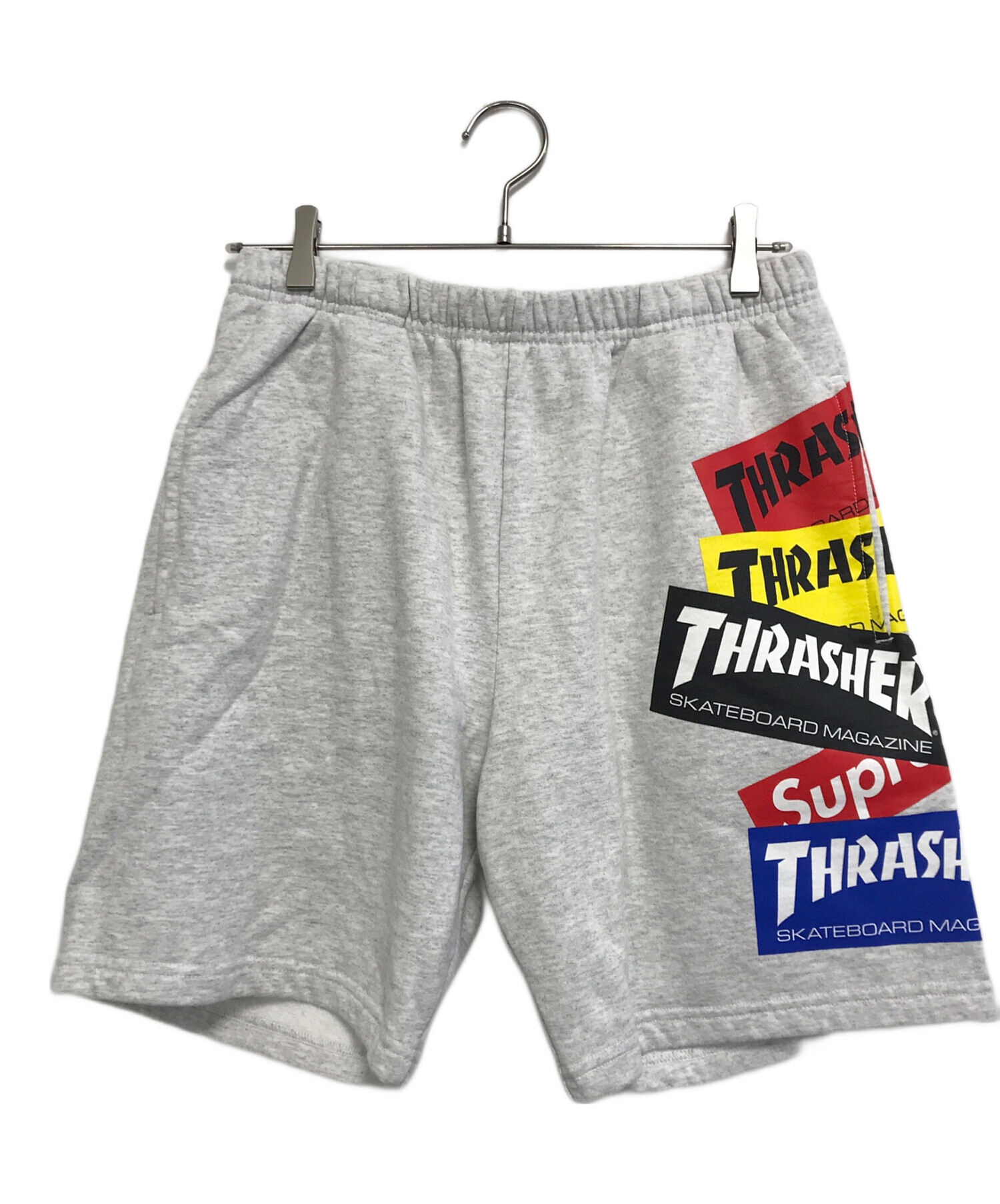 Supreme Thrasher Multi Logo Sweatshort Washed Navy Men's - FW21