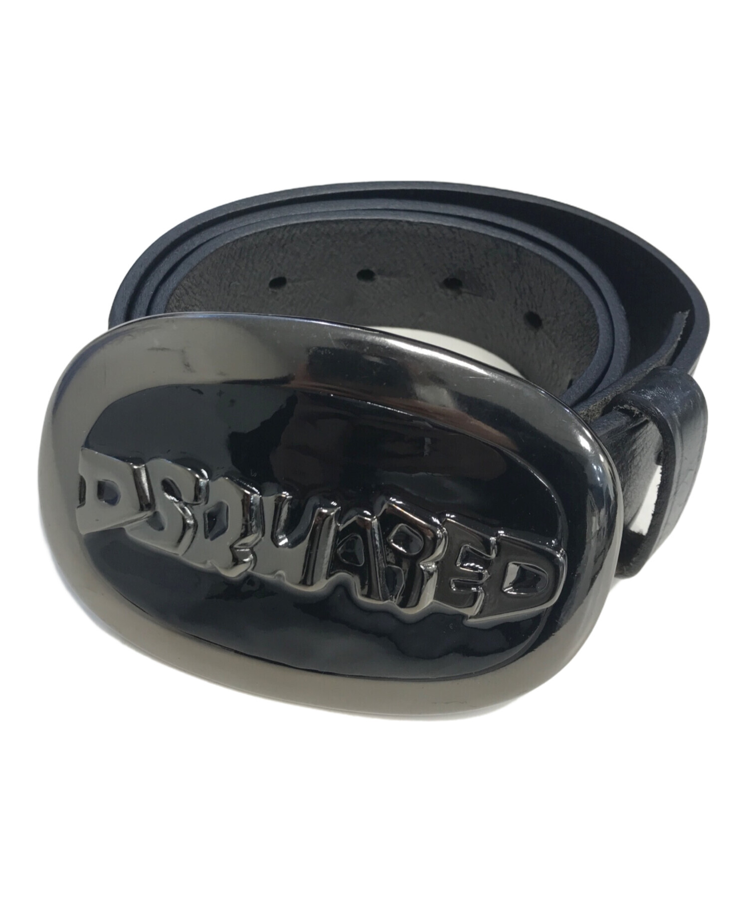 中古・古着通販】DSQUARED2 (ディースクエアード) ロゴバックル レザー