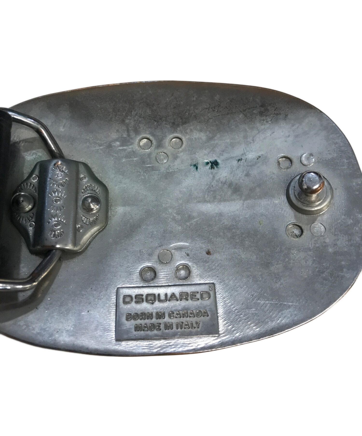 中古・古着通販】DSQUARED2 (ディースクエアード) ロゴバックル レザー