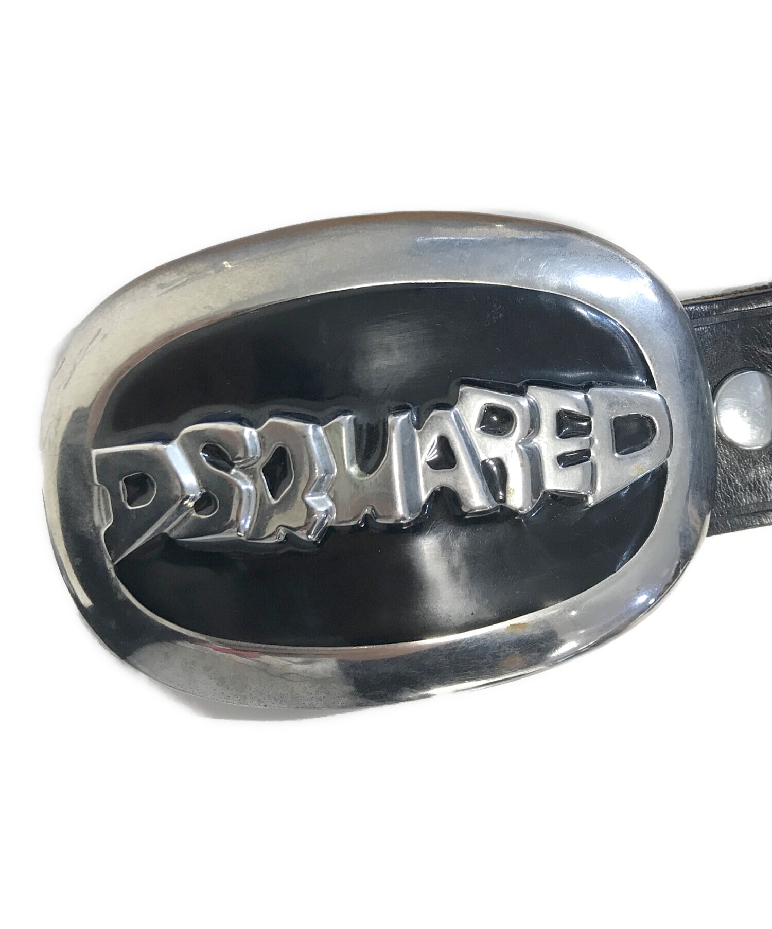 中古・古着通販】DSQUARED2 (ディースクエアード) ロゴバックル レザー