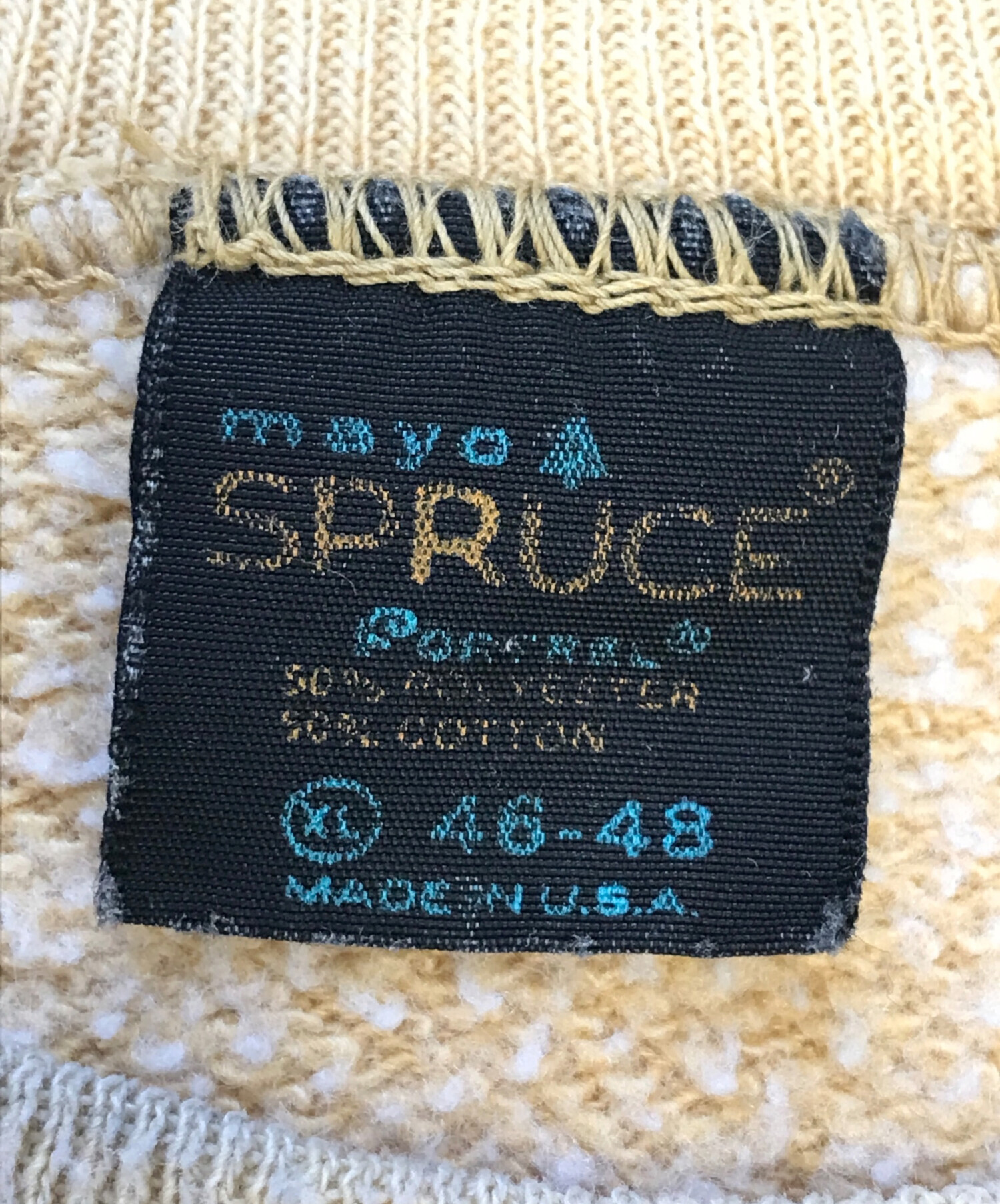 中古・古着通販】SPRUCE (スプルース) ラグランスウェット マスタード