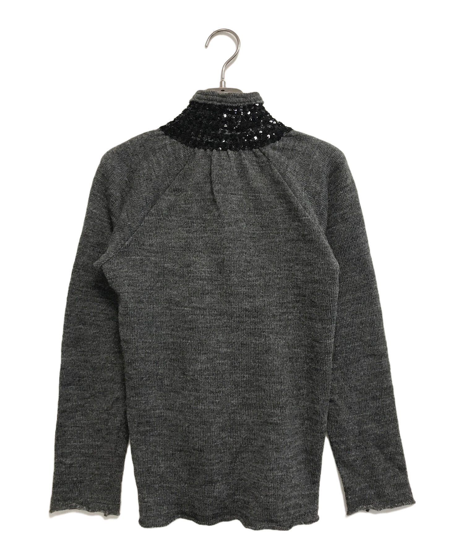 JUNYA WATANABE カーディガン 長袖ニット セーター ウール グレー JUNYA JUNYA WATANABE カーディガン 長袖ニット セーター ウール