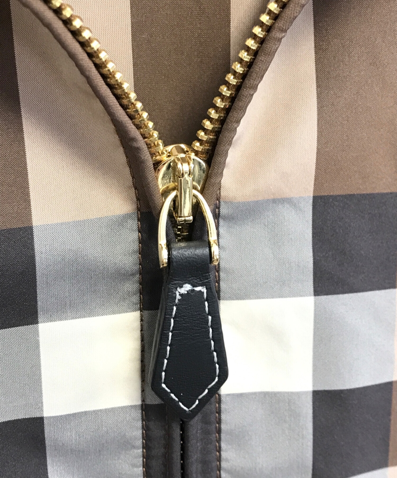 中古・古着通販】BURBERRY (バーバリー) チェックフーデットジャケット
